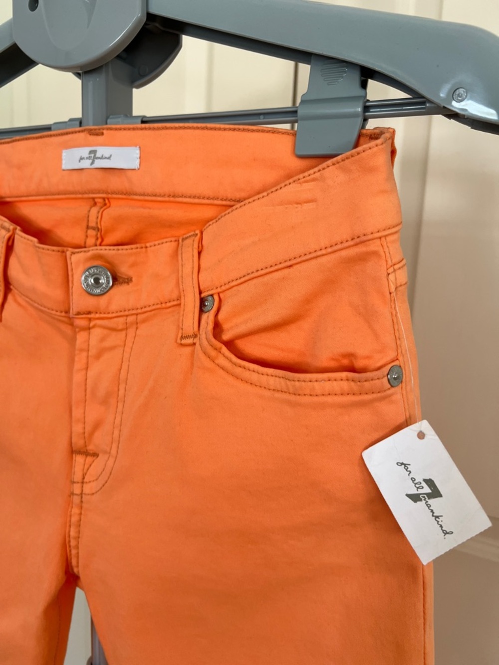 7 For All Mankind Orange Skinny Jeans
Size 26 - Picture 4 of 6
